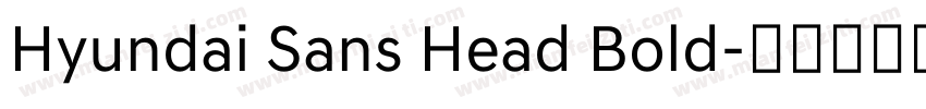 Hyundai Sans Head Bold字体转换